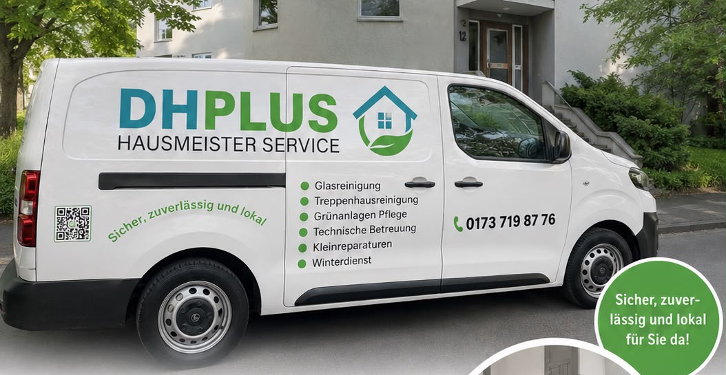 DHPLUS Hausmeister Service Firmenfahrzeug – sicher, zuverlässig und lokal für Sie da