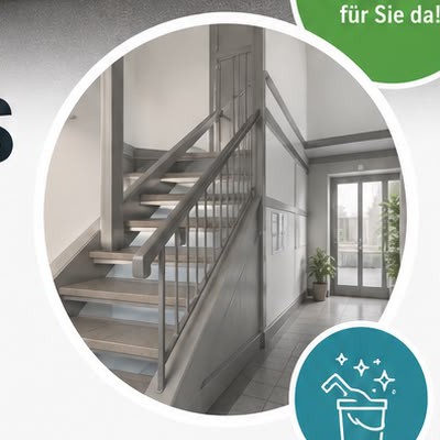 Gereinigtes Treppenhaus